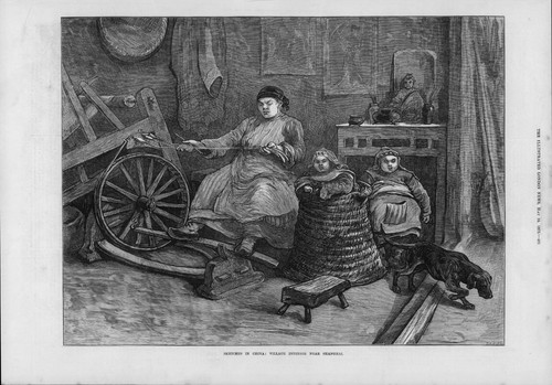 1873 antique print china - 1873,