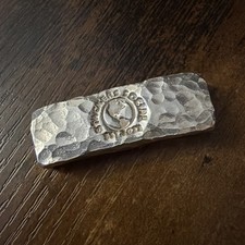1 Troy Oz Hammered Silver  Bar