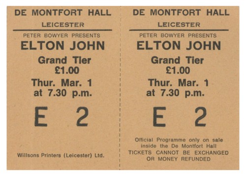 Elton john montfort - montfort, hall