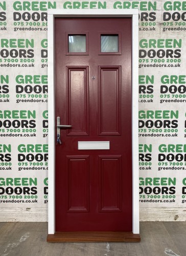Modern wooden front door flat - modern,