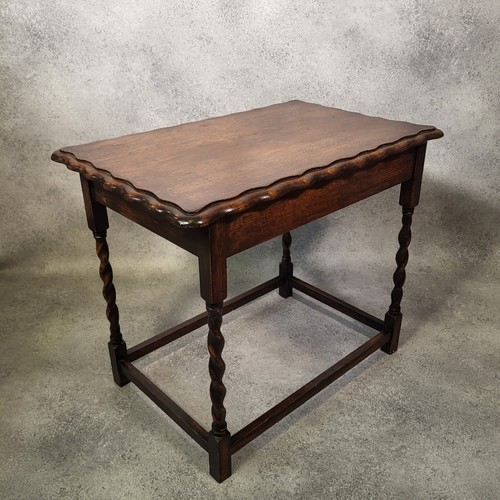 Antique vintage hall table oak - table,