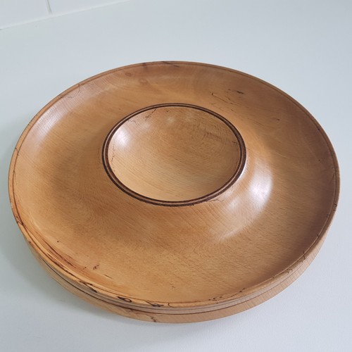 Spalted beech serving bowl