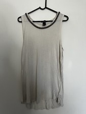 Beige / Cream Vest With Chain-like Neckline, H&M