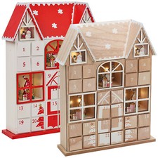 Wooden house advent - wooden,