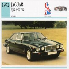 1972 JAGUAR XJ12 and V12 Classic Car Photograph / Information Maxi Card