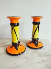 Lorna Bailey Candlesticks Old Ellgreave Pottery