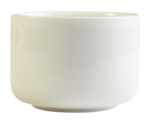 White sugar bowl porcelain - white,