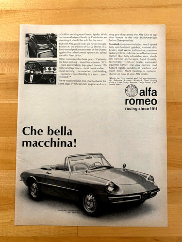 1967 print alfa - ad, romeo