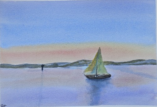 Riginal watercolor painting - riginal,