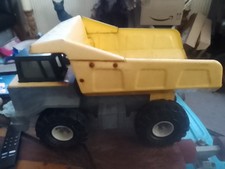 collectors Vintage Tonka Turbo Diesel 17" approx Yellow Steel Metal Dump Truck
