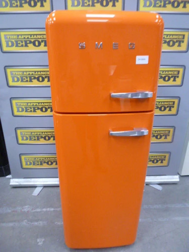 Smeg fridge freezer orange - smeg,