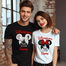 Personalised Tshirt Disneyland Trip 2026 Mickey Minnie Family Matching Gift Top
