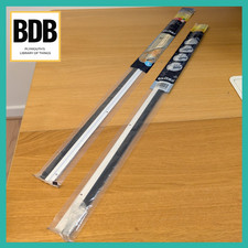 Exitex Door Brush Strip Draught Excluder White 914mm in Length 18mm Bristles