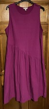 Ladies M&S Fuchsia Sleeveless Dress Size 24