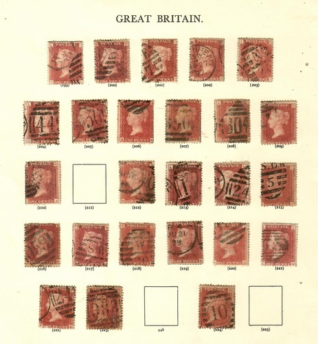 Stamps used 1864 - qv,