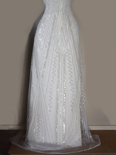 Beaded embroidery lace - beaded, fabric