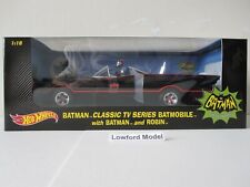 Hot Wheels 1.18 scale rare classic tv series Batmobile with Batman @ Robin (new)