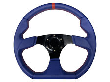 BLUE BLACK D1 350mm AFTERMARKET SPORTS STEERING WHEEL for TOYOTA