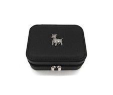 West Highland Terrier Black Travel Jewellery Box Westie Dog Gift Dad Xmas Gift