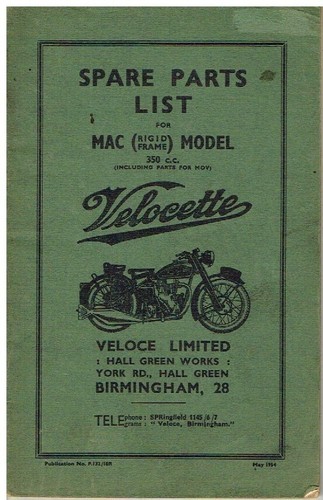 Velocette 350cc mac - velocette,