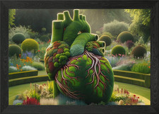 Heart Topiary Framed Wall Art