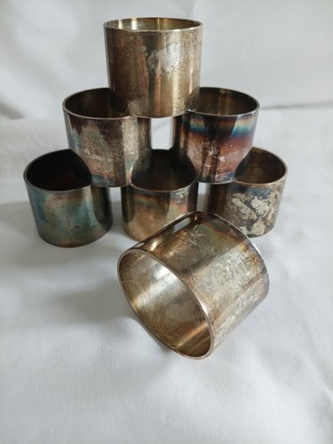 Set vintage silver plate - 7,