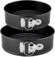 2 Piece Cake Tins Round Baking Non Stick 8 Inch Loose Base Mould Bakeware Form