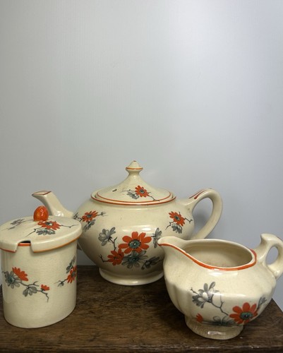 Art deco tea set - art,