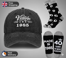 40Th Birthday Gifts for Men Women Birthday Baseball Cap for Him Hat Mens Socks P
