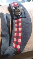 Original Royal Scots  Glengarry, WW1/WW2, with  original Royal scots ww1 badge, 