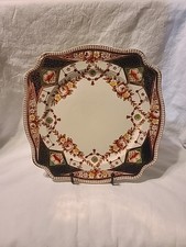 Vintage Royal Staffordshire Porcelain England Brown Dinner Plate A J Wilkinson