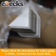 Pack of 12 x White Primed Angle Bead 30mm x 30mm x 2.4m PVC30