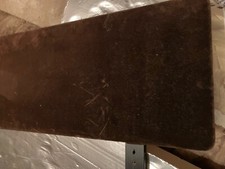 velvet Fabric Padded Lined Headboard brown single bed