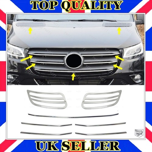 Chrome front grill pcs - grill, +