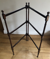 Antique 1900s vintage wooden 2 fold clothes horse/rack