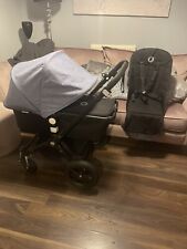 Bugaboo Cameleon 3 Plus + Pram Pushchair  Black Blue Melange