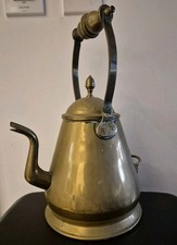 Antique Brass Kettle  35cm Stove Top Kettle Vgc 
