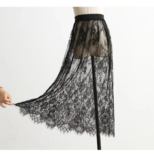 Women high waist lace half - women's,