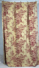 Vintage French Beautiful Floral Striped Printed Wall Hanging Curtain 267x206 cm