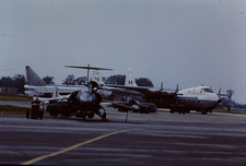 Aircraft slide - F-104 Starfighter, Lightning & AW Argosy c.1971 - 35mm slide
