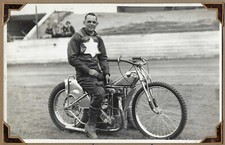 Antique vintage speedway race motorcycle J.A.P photograph original 30s 40s #16