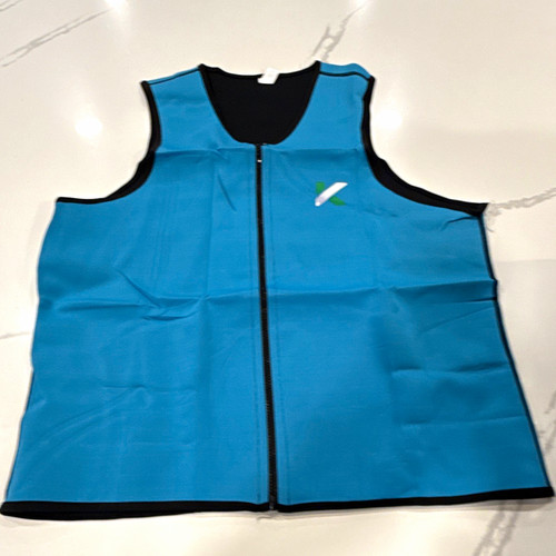 Blue black neoprene spandex - blue/black,