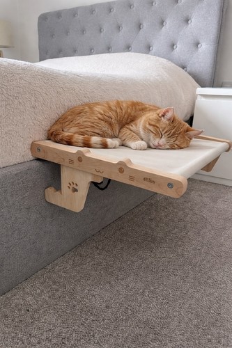 Bed cat wooden hanging - wooden,