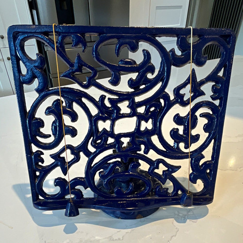 Vintage cast iron blue - vintage,