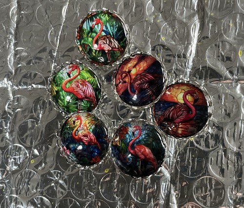 20mm glass cabochon silver - 20mm,