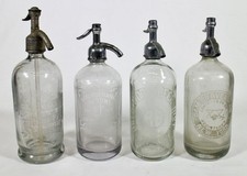 Four Antique Clear Glass