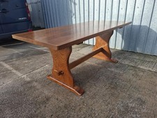 Solid Elm Refectory Dining Table Approx 6' X 2'9" Seats 8