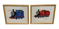 Thomas The Tank And James Engine Completed Cross Stitch Bundle Framed