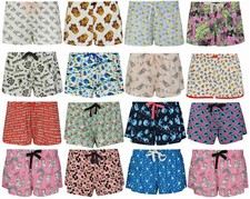 LADIES LOUNGE SHORTS CHARACTER EX UK STORE PYJAMA SLEEP PJ SHORT UK 4-22 NEW
