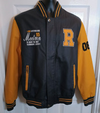 College Varsity Jacket Baseball American Football Fleece Lined Leather Style